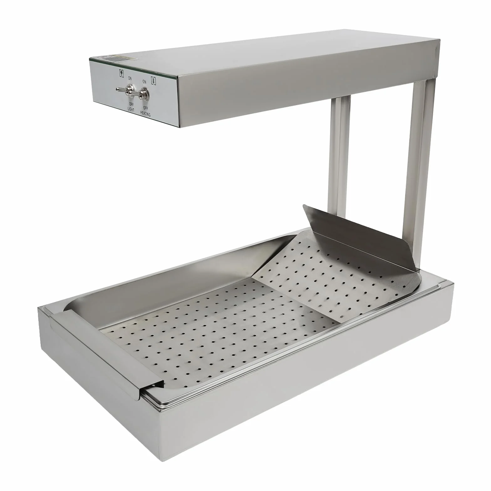 Scaldapatatine fritte, 750 W, scaldapatatine fritte, riscaldatore patatine fritte, dispositivo di manutenzione professionale per patatine fritte, con illuminazione, per