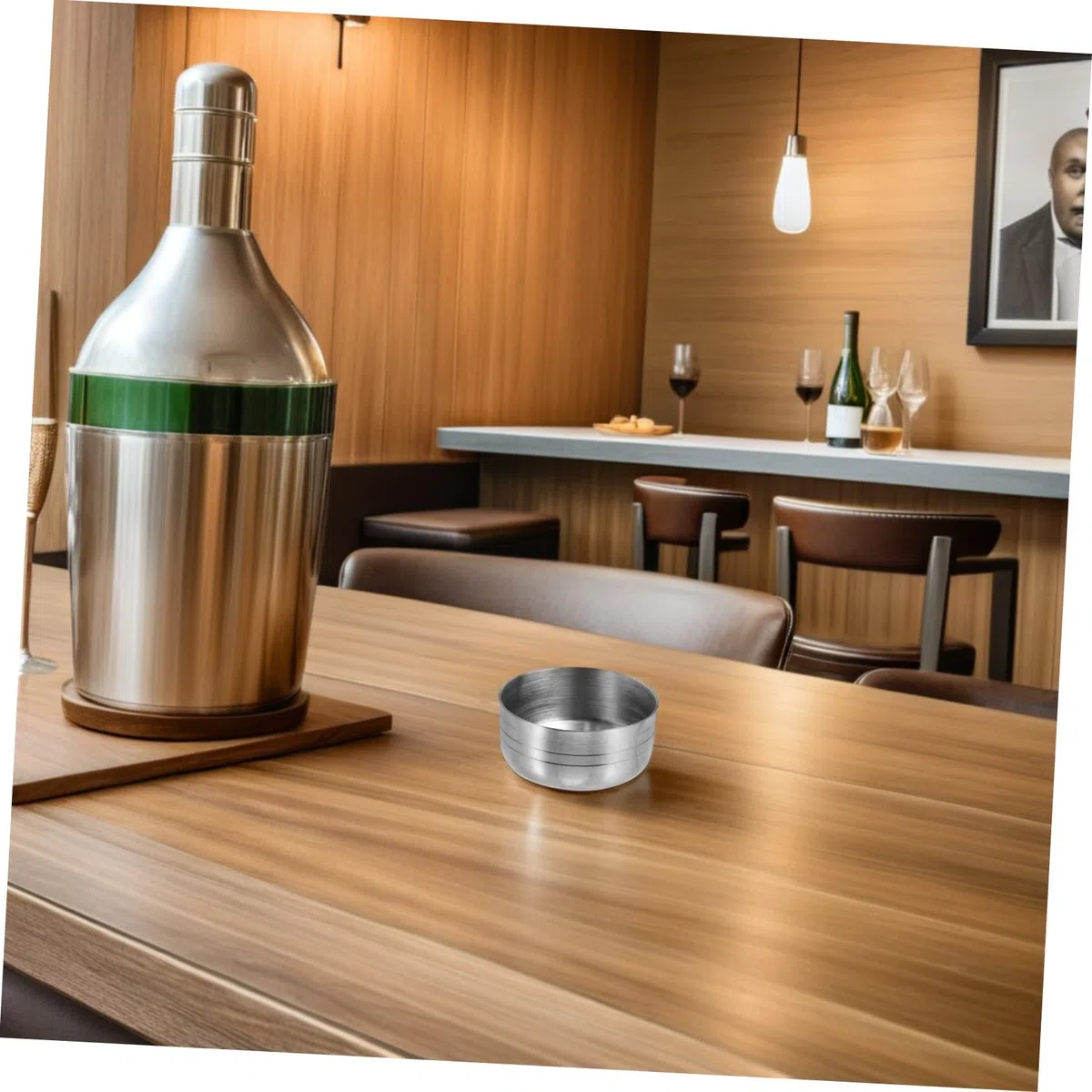Coperchio Tappo Riutilizzabile e Portatile per Cocktail Shaker in Inossidabile 350ml per Shaker Cup, Accessorio per Bartender Professionisti e Domestico