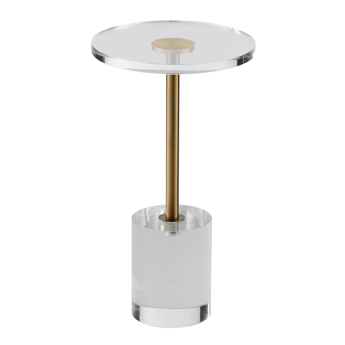 VEVOR Tavolino Rotondo 302x543 mm Tavolino da Caffè in Acrilico Trasparente, Carico max. 10 kg, per Soggiorno Camera da Letto Balcone e Ufficio