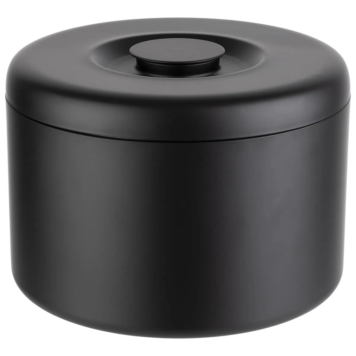 APS 36006 - Contenitore per gelato, Ø 27 cm, altezza 20 cm, in alluminio nero, contenitore interno per fino a 300 cubetti di ghiaccio, volume 6 litri