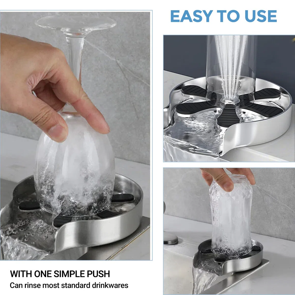 Rondella di Vetro Sciacquatrice Per Bicchieri Accessori Per Lavello Da Cucina Sciacquatrice Rondella Lavabicchieri/Barra Automatica Cup Washer a Spruzzo Ad Alta Pressione per Uso Domestico