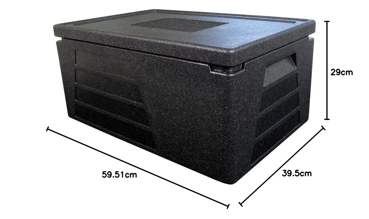 4 x Box termico professionale Contenitore termico Box refrigerante GN 1/1 con altezza effettiva di 230 mm