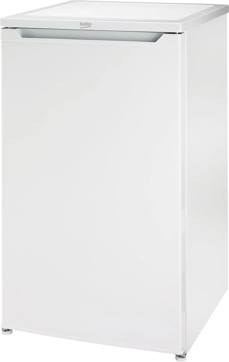 Beko - TS190040N - Frigorifero Sottotavolo, Classe E, Statico, Volume Totale Netto: 88 litri, Controllo Meccanico, Colore Bianco, 38dBA, Dimensioni HxLxP:81,8x47,5x50,0