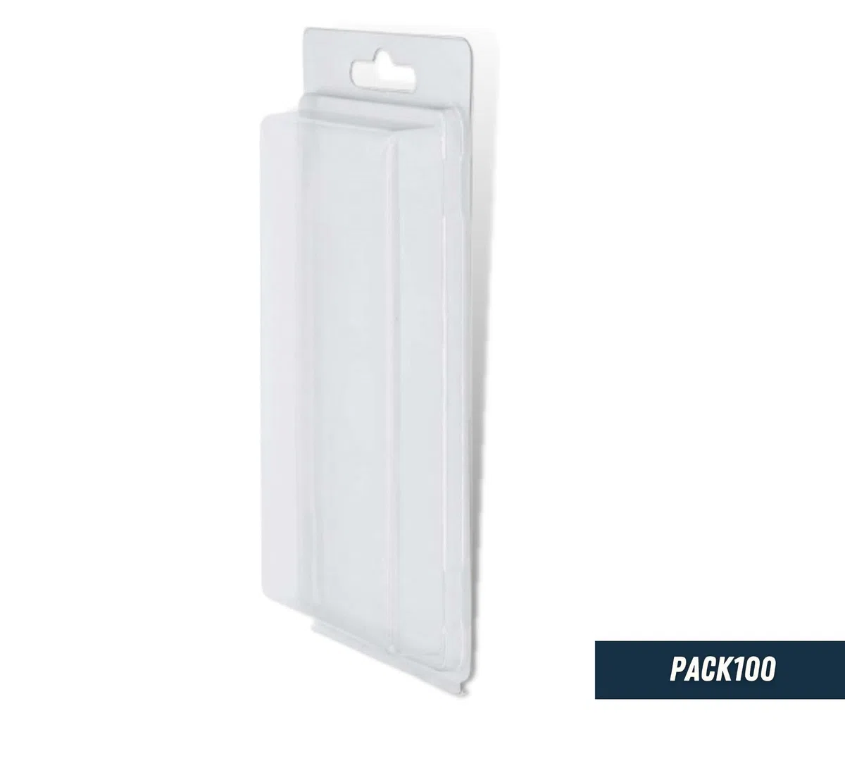 DOJA Industrial | Scatole Blister Auto-Chiusura Grandi | 100 Pz | Interno 145x77x15 mm | Esterno 180x90x25 | Scatole Trasparenti PVC | Blister Trasparente | Contenitori Plastica con Chiusura Ermetica