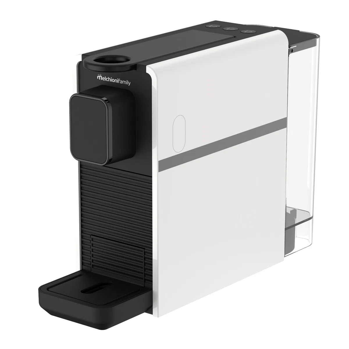 Melchioni Family | Cremosa Macchina da Caffè a Capsule Compatibile Nespresso, 3 Selezioni Caffè (Corto, Lungo, Doppio), Serbatoio 0.5L, 1400W, Poggiatazzina Regolabile, Espresso e Caffè Crema