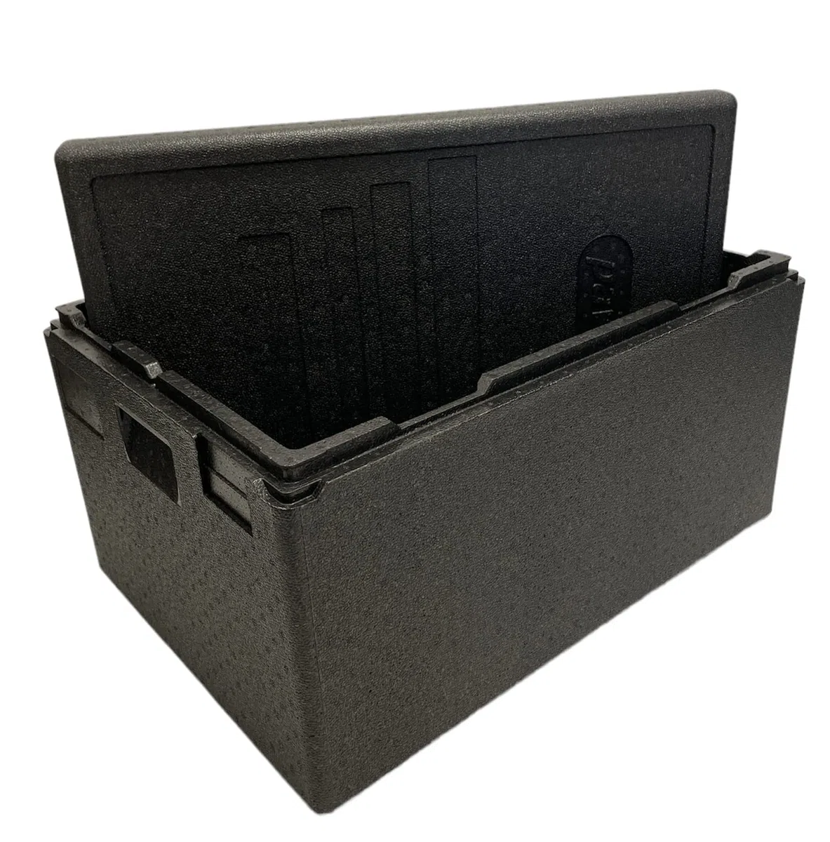 Contenitore isotermico; Scatola isolante professionale per alimenti caldi e freddi, catering,EPP Box, Impilabile, Trasporto (E - 69x49x37)