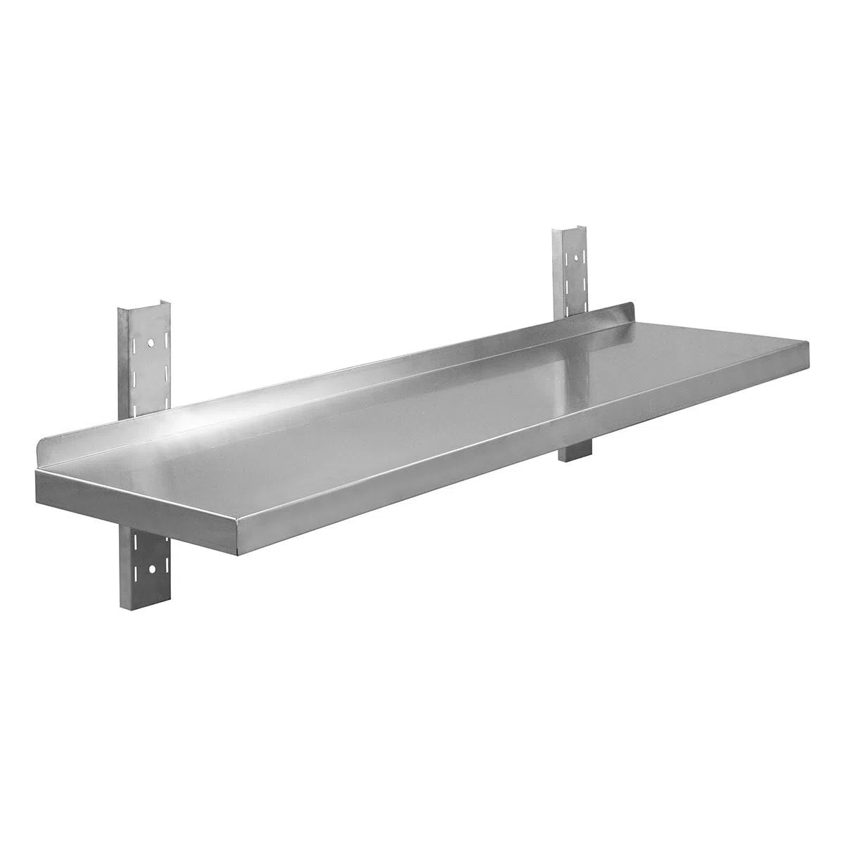 GastroHero Mensola da parete in acciaio inox, 80 x 40 cm, per gastronomia, scaffale in acciaio inox, con 1 ripiano, in acciaio inox, per cucina e gastro