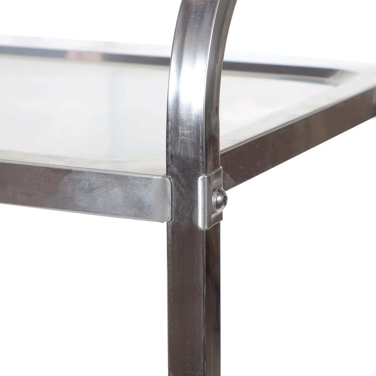 Wiltec Carrello portavivande in acciaio inox 2 ripiani freni max 150kg Carrello da cucina