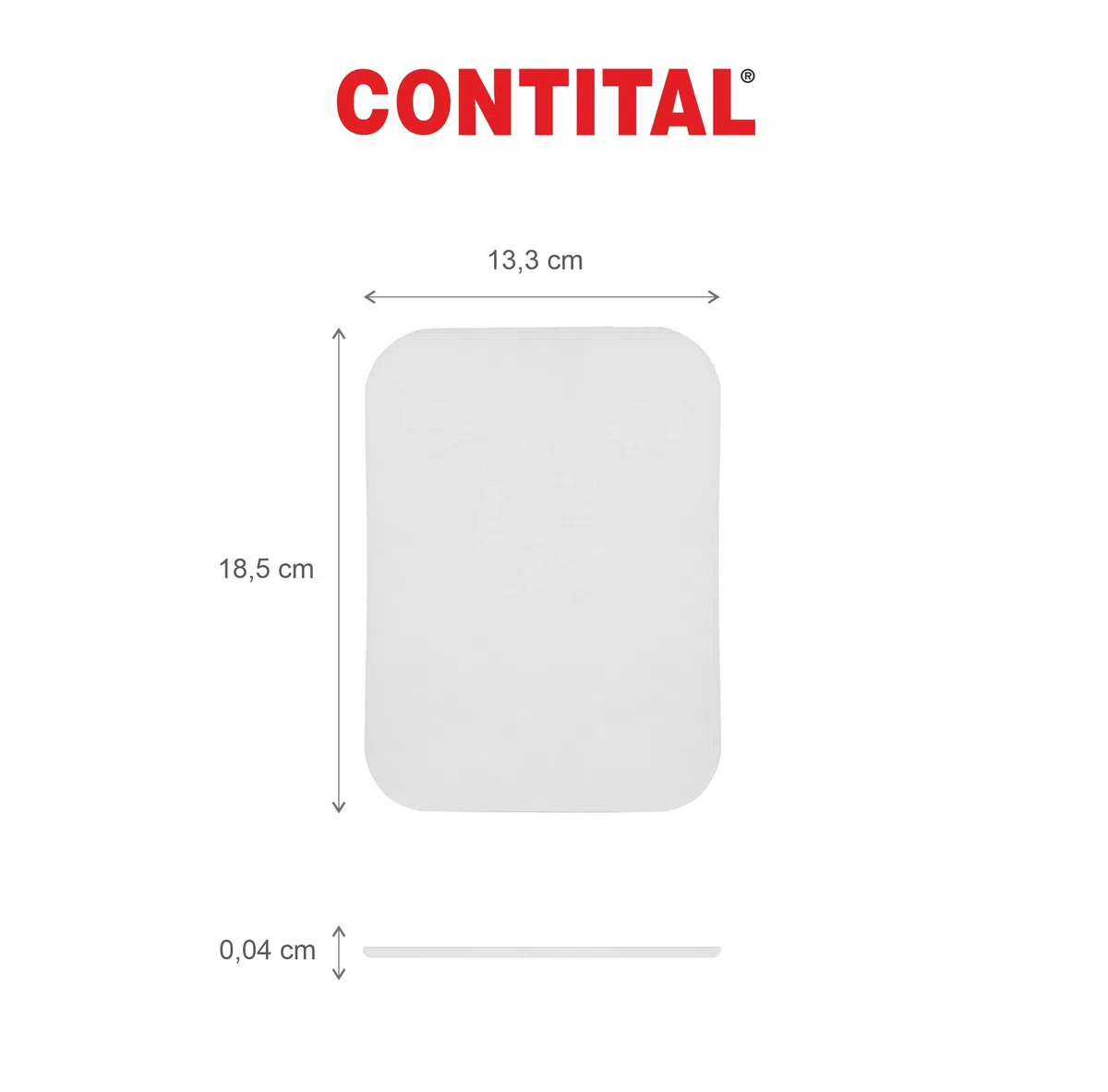 CONTITAL Coperchi Cartoncino CR8L CA per Contenitori in alluminio 2 Porzioni - 100 pezzi