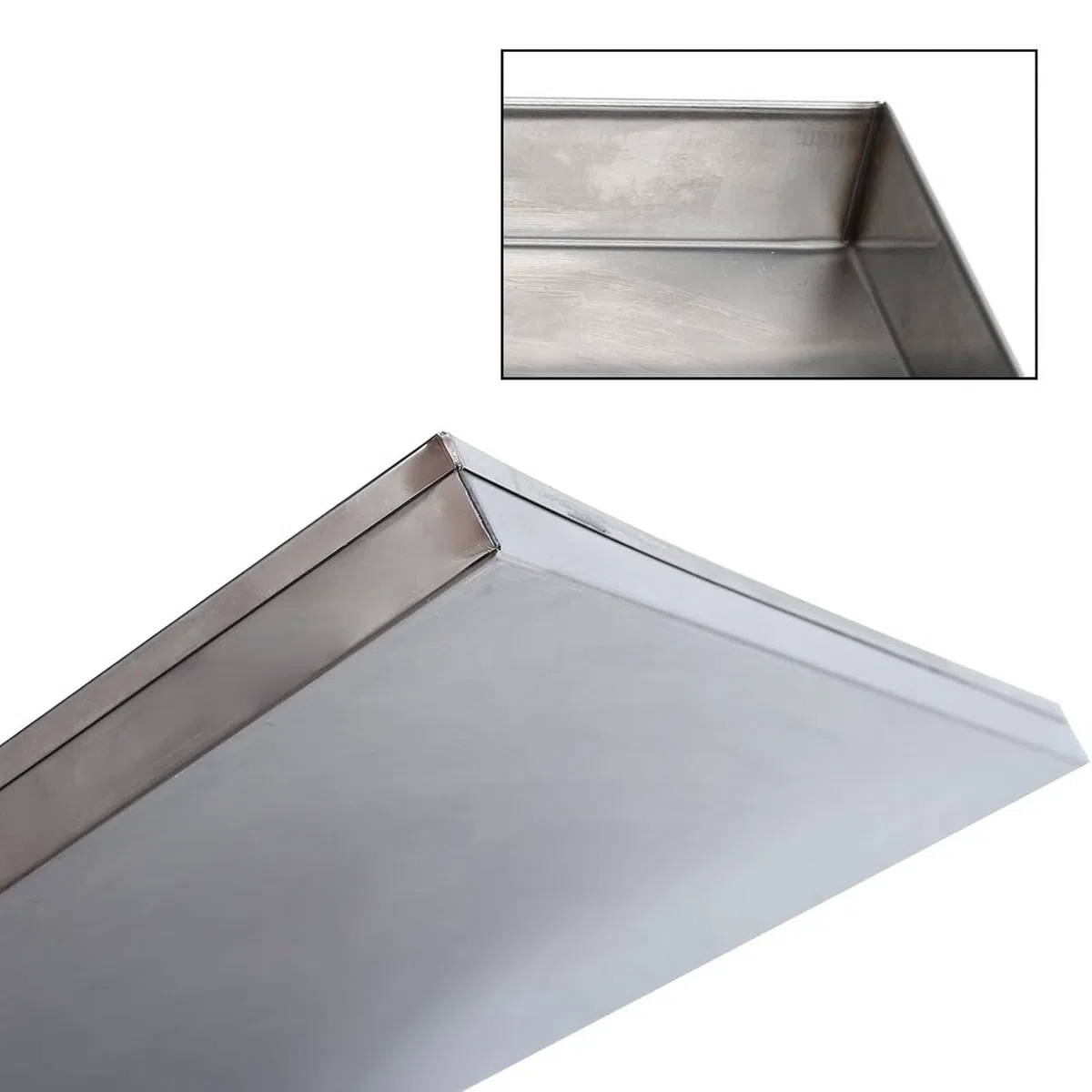 Vaschetta di Raccolta Condensa, 0,8 mm, Vassoio Durevole, Raccogli Condensa, Vaschetta di Ricambio in Acciaio Inossidabile Anti-rottura(50x110x4cm(20x43x1.6in))