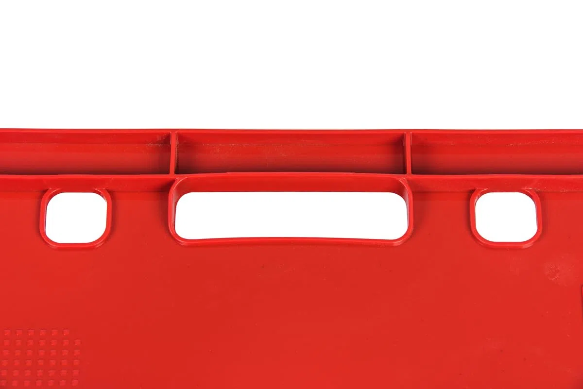gardivo E2 - Cassette per macellaio, 5 pezzi, 60 x 40 x 20, colore rosso, impilabili, resistenti alla vita, in plastica Eurobox