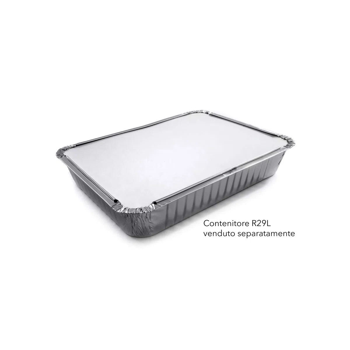 CONTITAL Coperchi Cartone/Alluminio CR29L CA per Contenitori in alluminio 4 Porzioni - 100 pezzi
