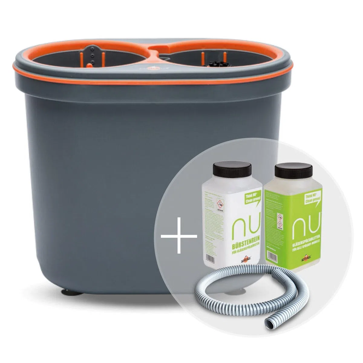 SPÜLBOY® Lavastoviglie, autoportante, plastica, portatile con tubo, tubo da 1 metro, programma rapido, per la pulizia del vetro, piccole cucine, bar, caffetterie, picnic, campeggio, barche, camper