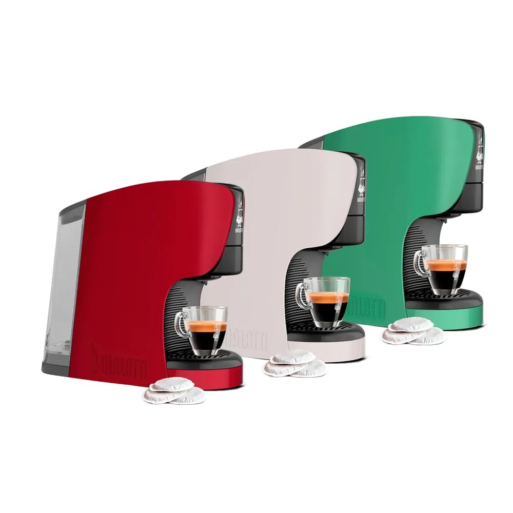 Bialetti Dama, Macchina Espresso a Cialde ESE 100% compostabili, Plastica Riciclata, Verde