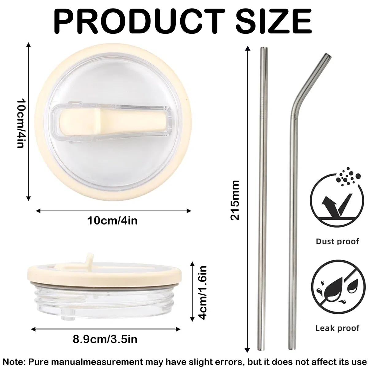 Coperchio Della Tazza per Stanley Cup, 2 Pezzi Coperchio a Prova di Perdite per Stanleys Cup 40 Once con Paglia, Accessori per Stanley Cups Riutilizzabile Compatibili Accessori