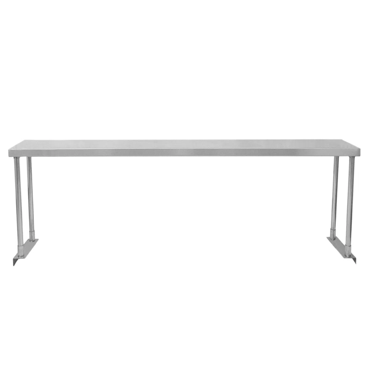 Kukoo - Ripiano con Mensole per Tavolo in Acciaio Inox da Cucina Ristorante, Acciaio Inossidabile Resistente alla Corrosione per Albergo Bar Hotel Catering Pub Largo - Singola - 180cm