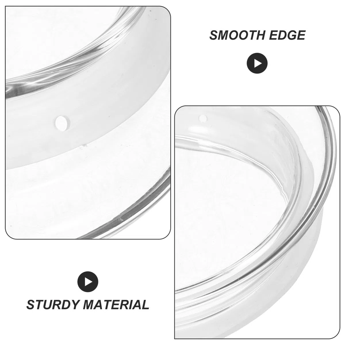 STAHAD Coperchio per Brocca in Vetro 2 Pezzi Tappo di Sostituzione in Silicone e Vetro Protegge Liquido Interno per Caraffa
