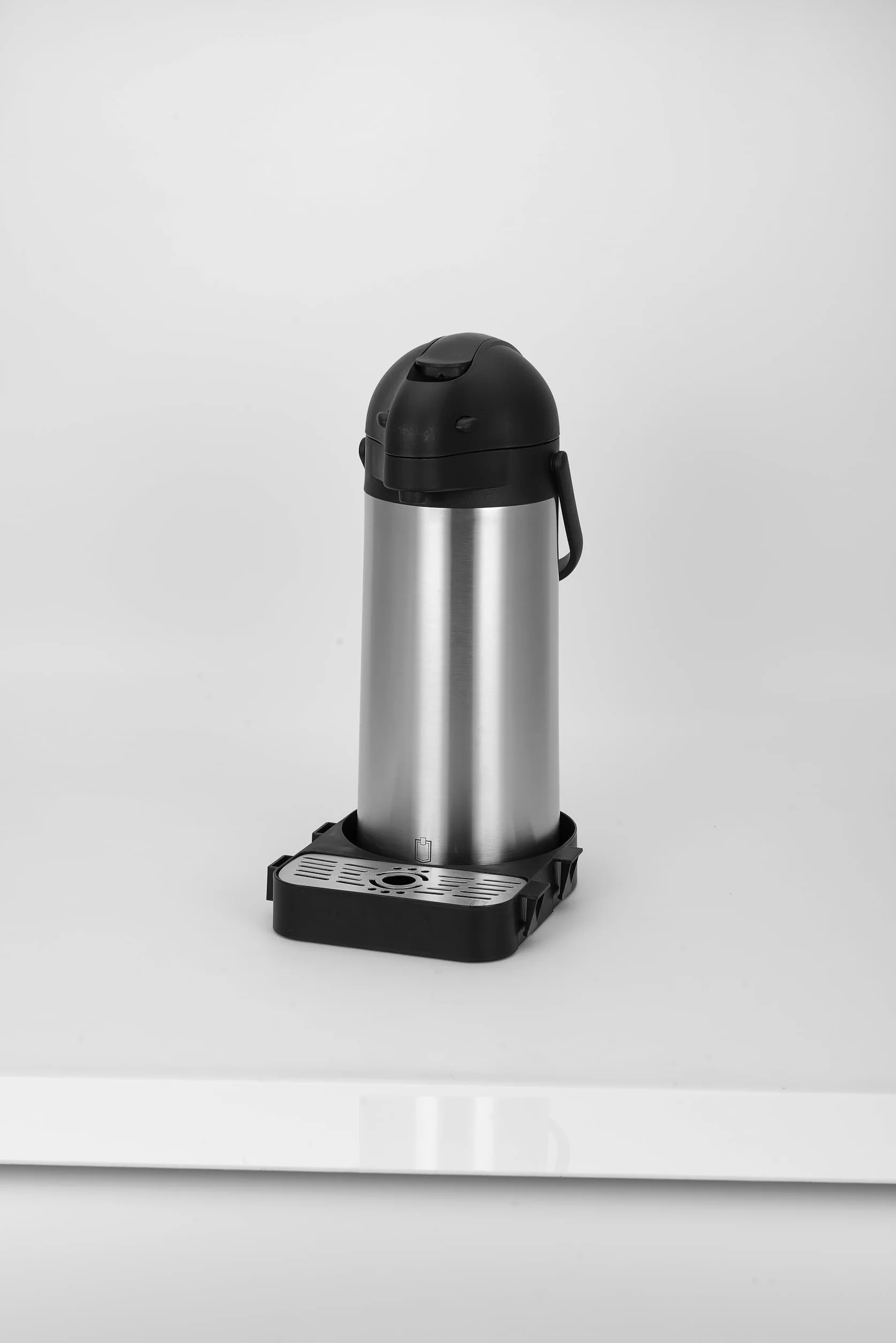 METRO Professional Vaschetta raccogli-Gocce per Dispenser di Bevande Airpot da 3-5 L, Polipropilene/Acciaio Inox