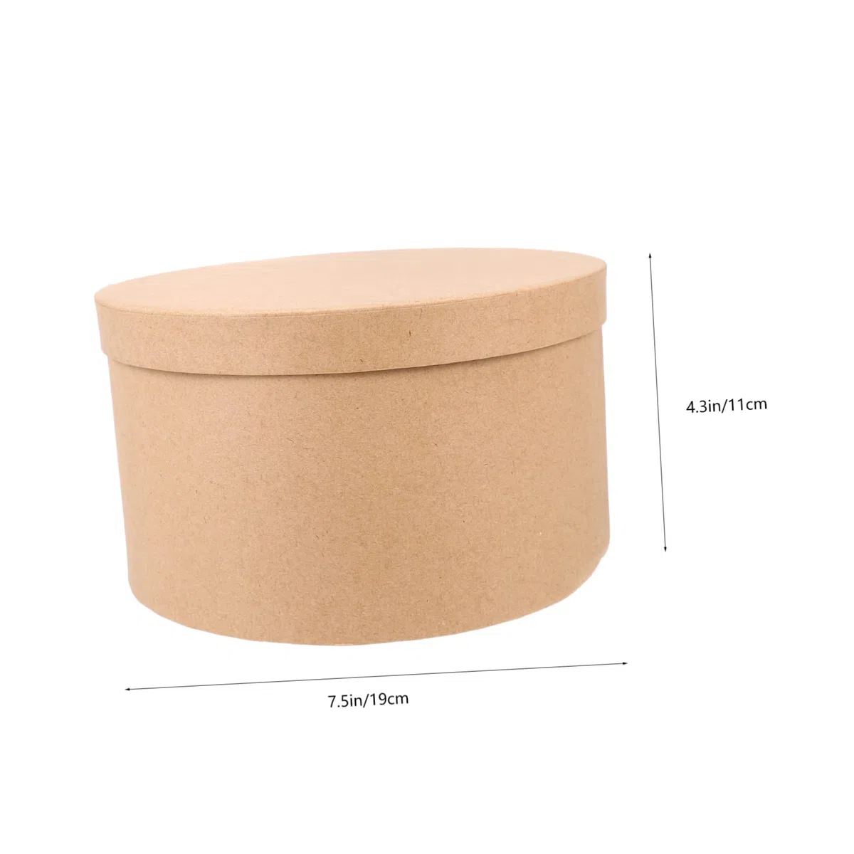 FOMIYES Scatola Rotonda Contenitore Multiuso per Dolci e Biscotti in Carta Kraft per Conservare Pasticcini Superficie Liscia per Torte e Cupcake