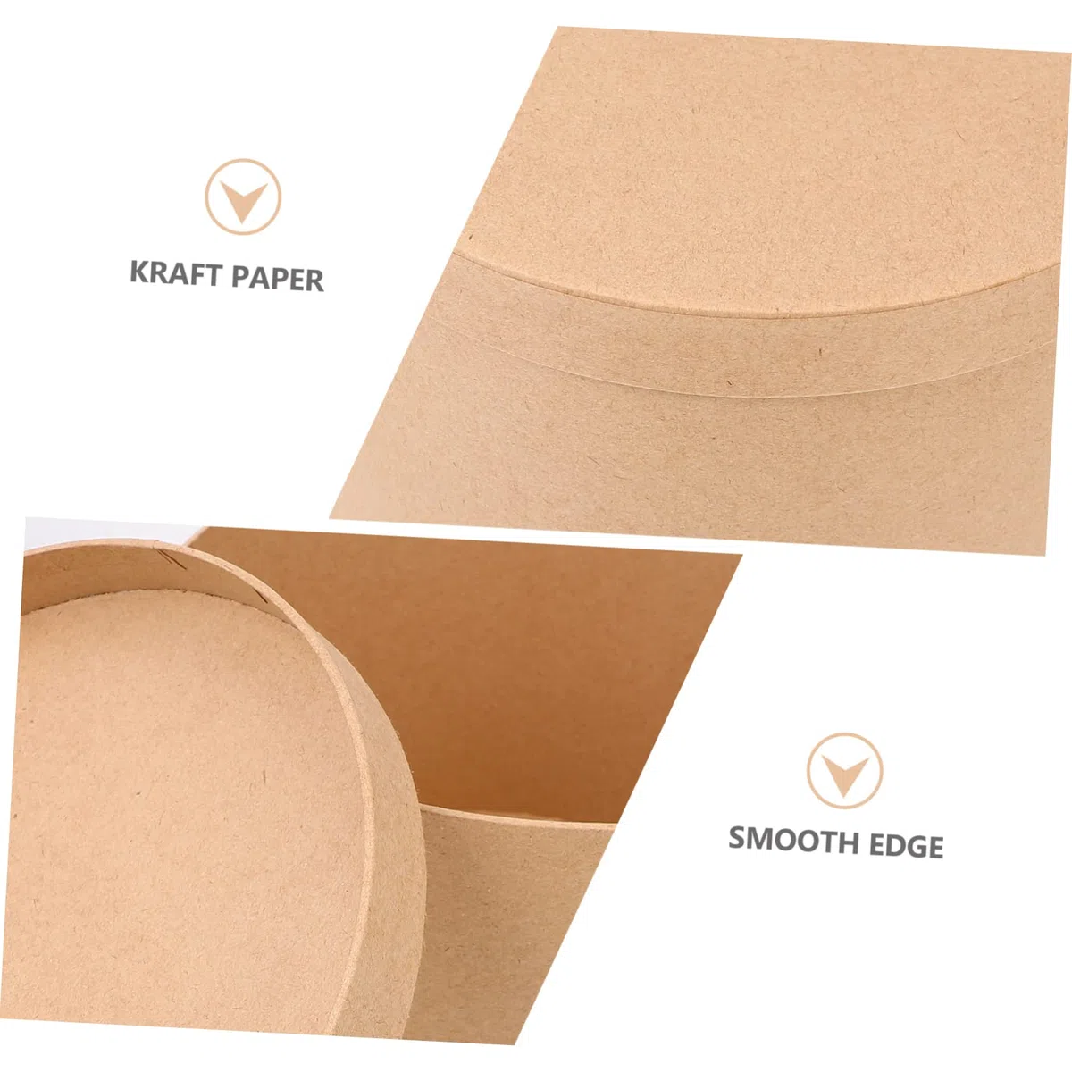 FOMIYES Scatola Rotonda Contenitore Multiuso per Dolci e Biscotti in Carta Kraft per Conservare Pasticcini Superficie Liscia per Torte e Cupcake