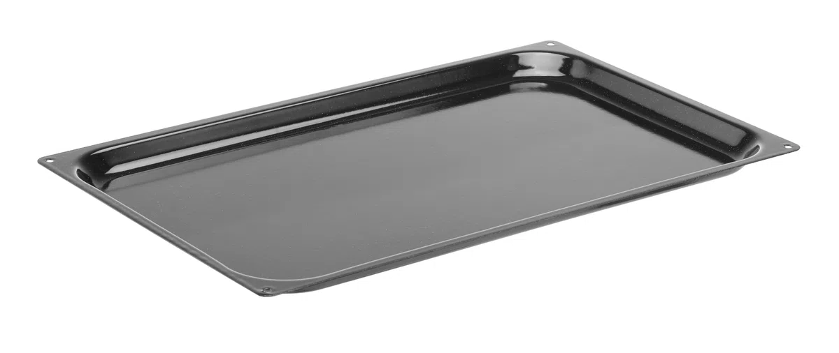 HENDI Teglia da forno e arrosto GN 1/1 CONVECTOMAT in acciaio smaltato, plancha grill per barbecue e forno, vassoio da cucina, resistente fino a 300 °C, 530x325x(H)20mm