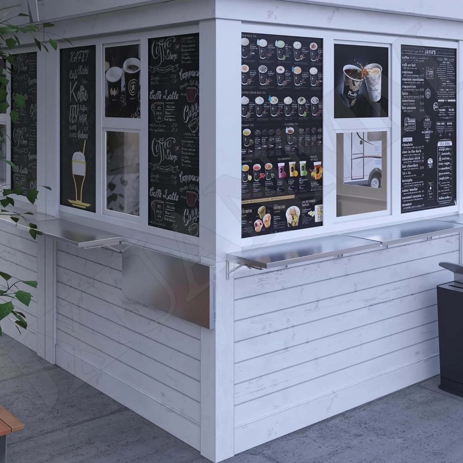 Mensola pieghevole da parete in acciaio inossidabile, mensole da parete per uso commerciale, per camion, rimorchi, finestre, ristorante, cucina, casa, ripostiglio, garage, 90 x 40 cm