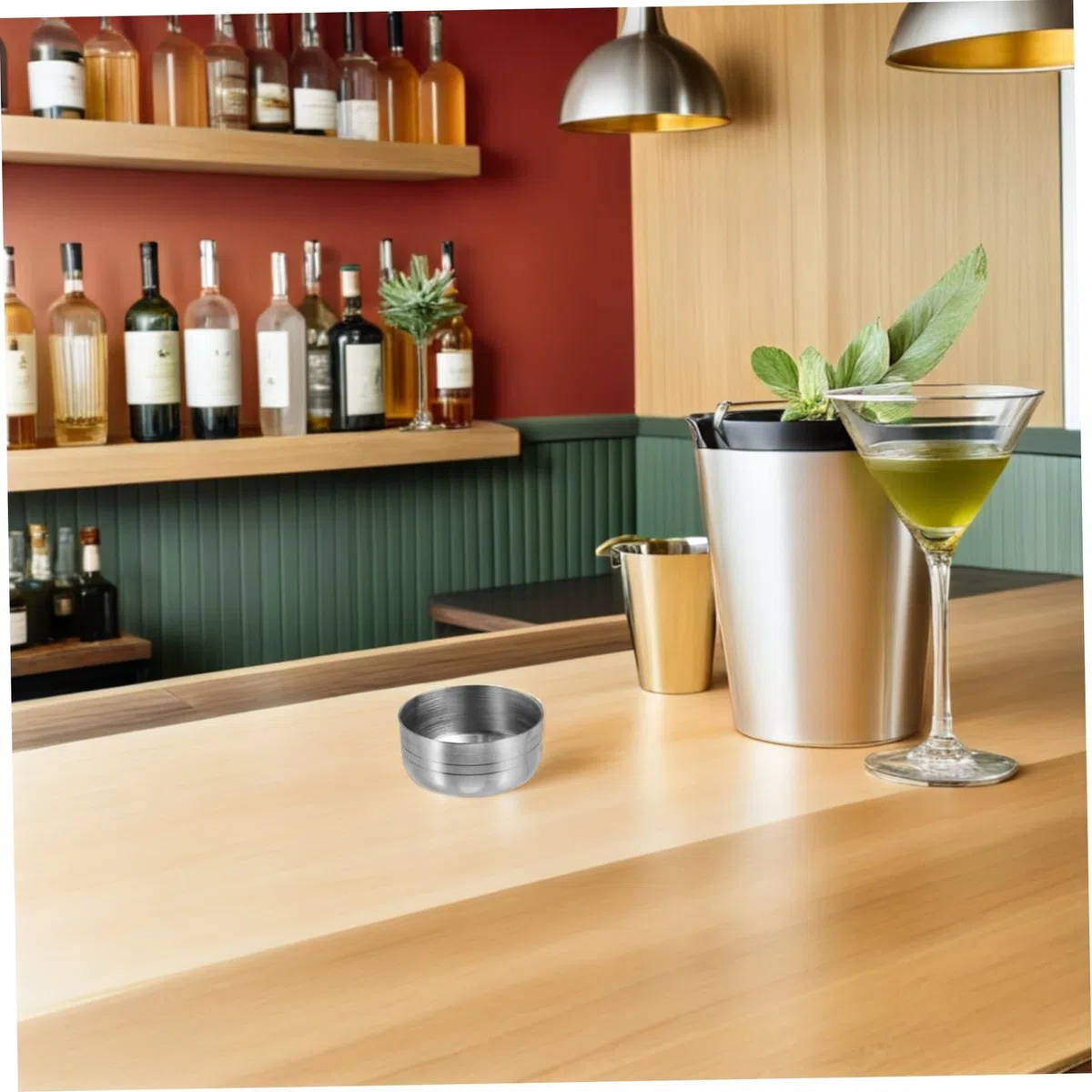 Coperchio Tappo Riutilizzabile e Portatile per Cocktail Shaker in Inossidabile 350ml per Shaker Cup, Accessorio per Bartender Professionisti e Domestico