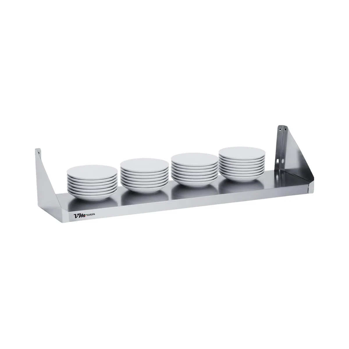 Mensola da parete in acciaio inox – Dimensioni 50 x 20 cm – Facile da montare – lega AISI 430 – Mensola da parete in acciaio inox – Mensola da parete in acciaio inox – Mensola da parete