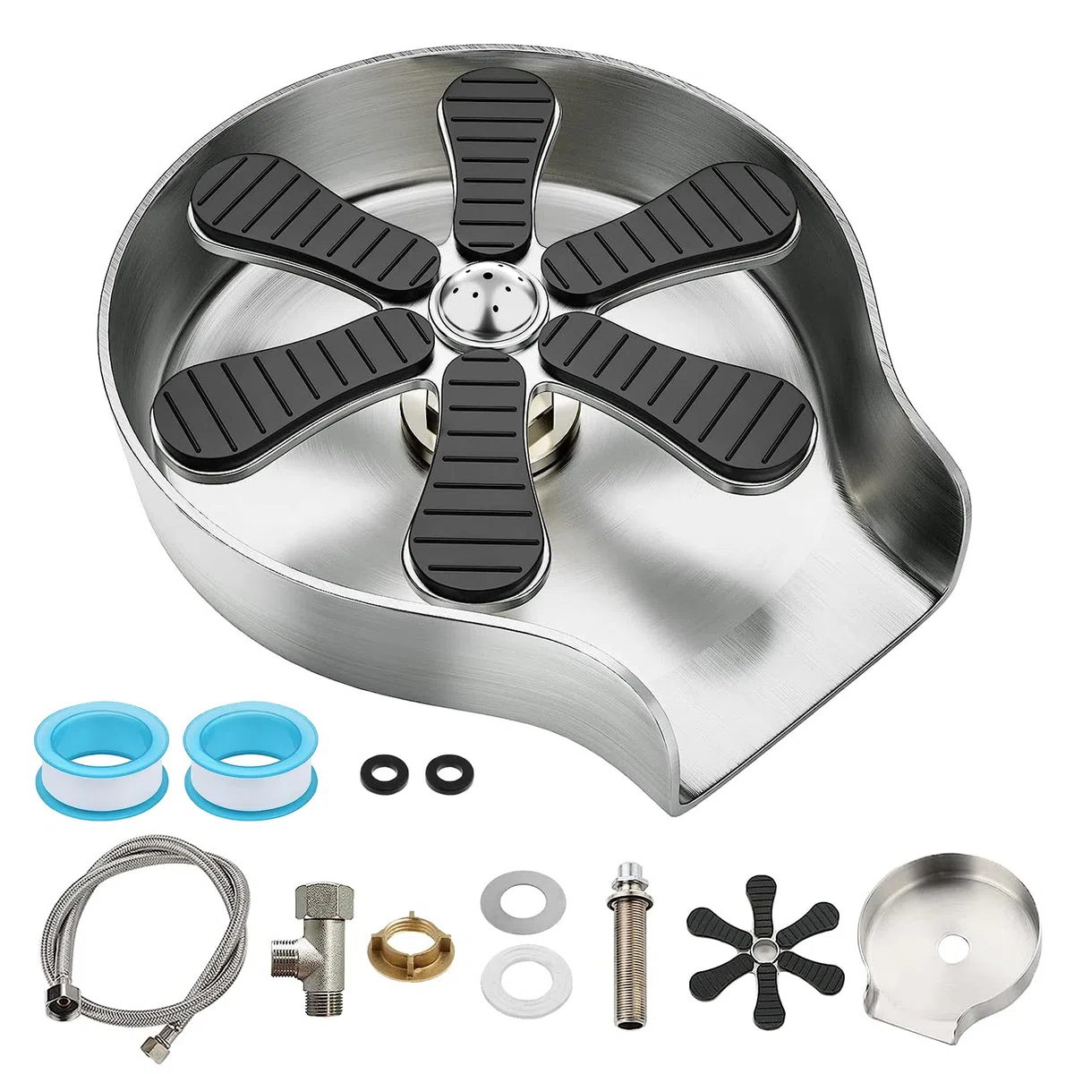 Rondella di Vetro Sciacquatrice Per Bicchieri Accessori Per Lavello Da Cucina Sciacquatrice Rondella Lavabicchieri/Barra Automatica Cup Washer a Spruzzo Ad Alta Pressione per Uso Domestico