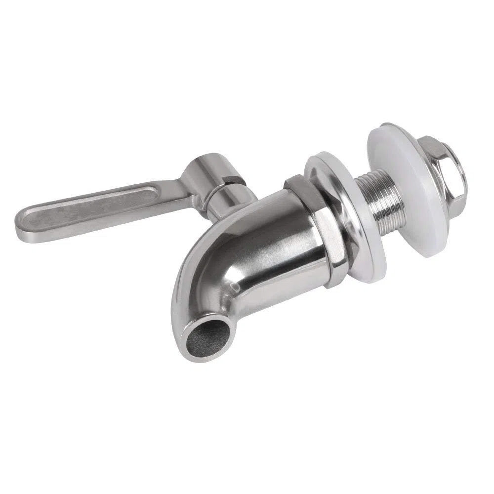 Vicloon Rubinetto Dispenser in Acciaio Inox 304 per Bevanda, Vino, Birra, Bibita, Acqua Fredda, Succo, Latte - Cromo (12 mm)