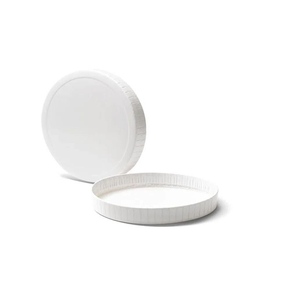 100 pezzi Coperchi in cartoncino BIANCHI per bicchiere CAFFE da 75 ml