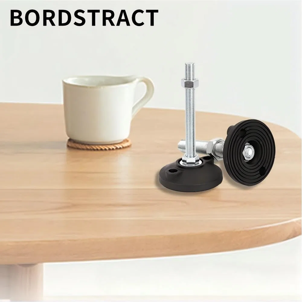 BORDSTRACT Piedi di livellamento della mobilia, 4 pezzi M5 Heavy Duty regolatore di altezza piedino livellatore dimensione filo per tavoli,cassettiera, panca, armadi(D40*M5*L50)
