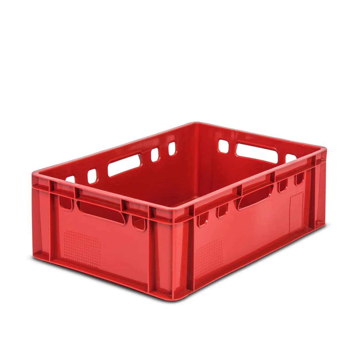gardivo E2 - Cassette per macellaio, 5 pezzi, 60 x 40 x 20, colore rosso, impilabili, resistenti alla vita, in plastica Eurobox
