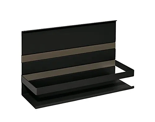 Linero MosaiQ - Ripiano universale H 200 mm con telaio, colore: Nero opaco