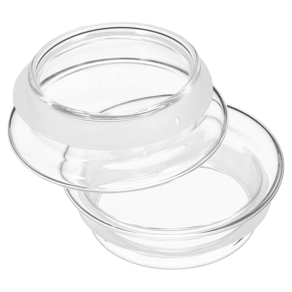 STAHAD Coperchio per Brocca in Vetro 2 Pezzi Tappo di Sostituzione in Silicone e Vetro Protegge Liquido Interno per Caraffa