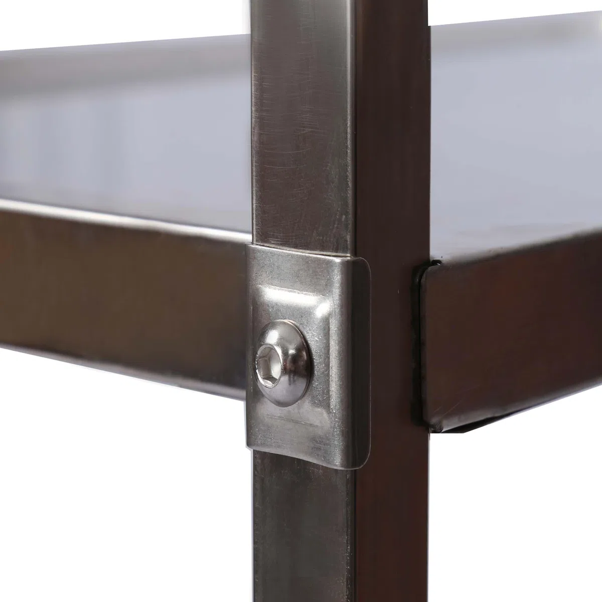 Wiltec Carrello portavivande in acciaio inox 2 ripiani freni max 150kg Carrello da cucina