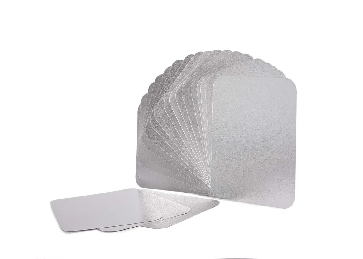 CONTITAL Coperchi Cartone/Alluminio CR29L CA per Contenitori in alluminio 4 Porzioni - 100 pezzi