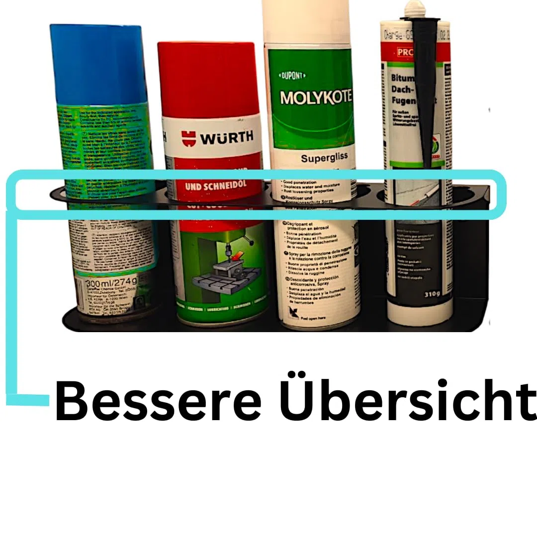 Portabottiglie per Bombole Spray, Supporto e Scaffale per Bombolette (1 Pezzo) (2)