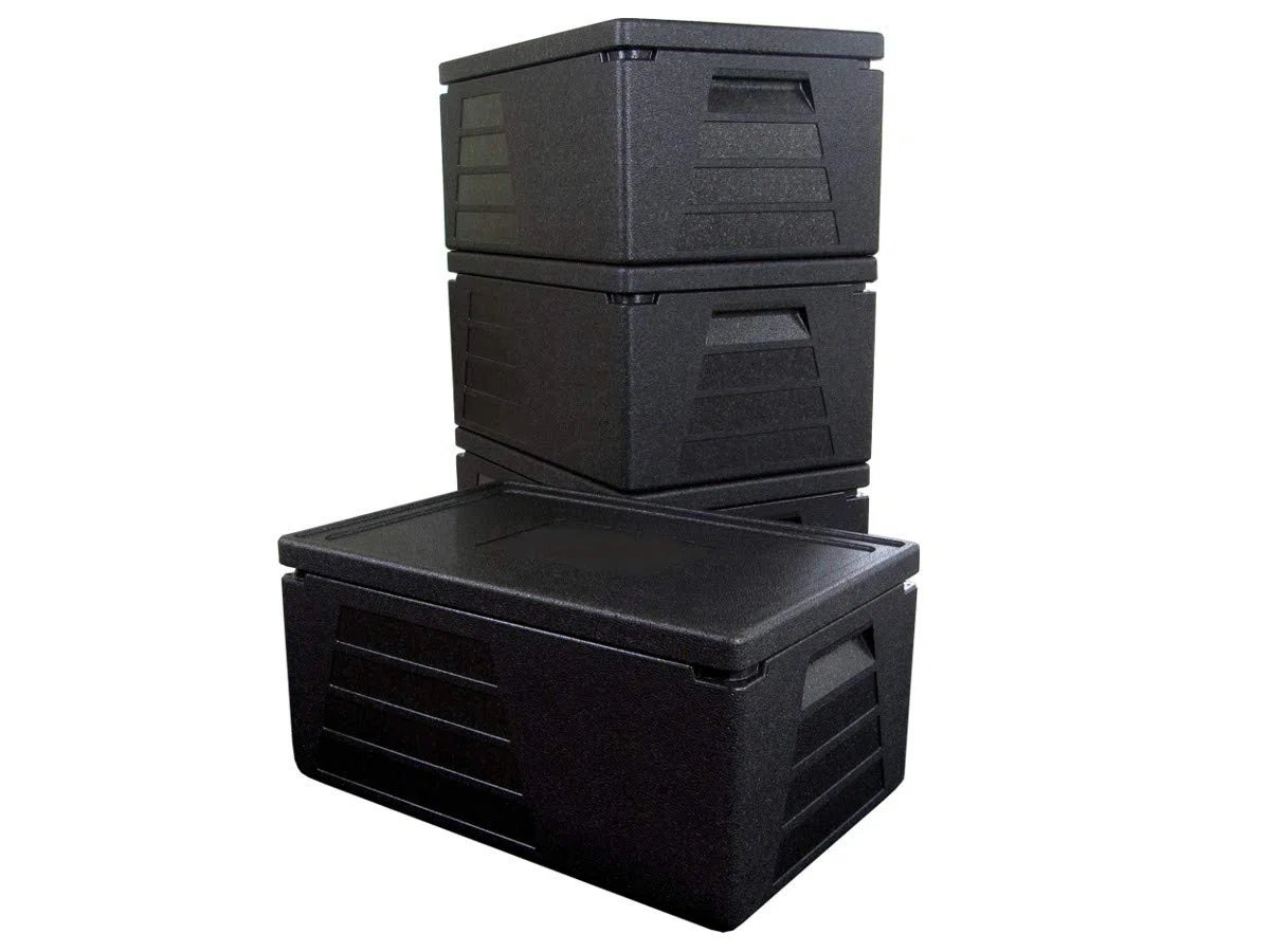4 x Box termico professionale Contenitore termico Box refrigerante GN 1/1 con altezza effettiva di 230 mm