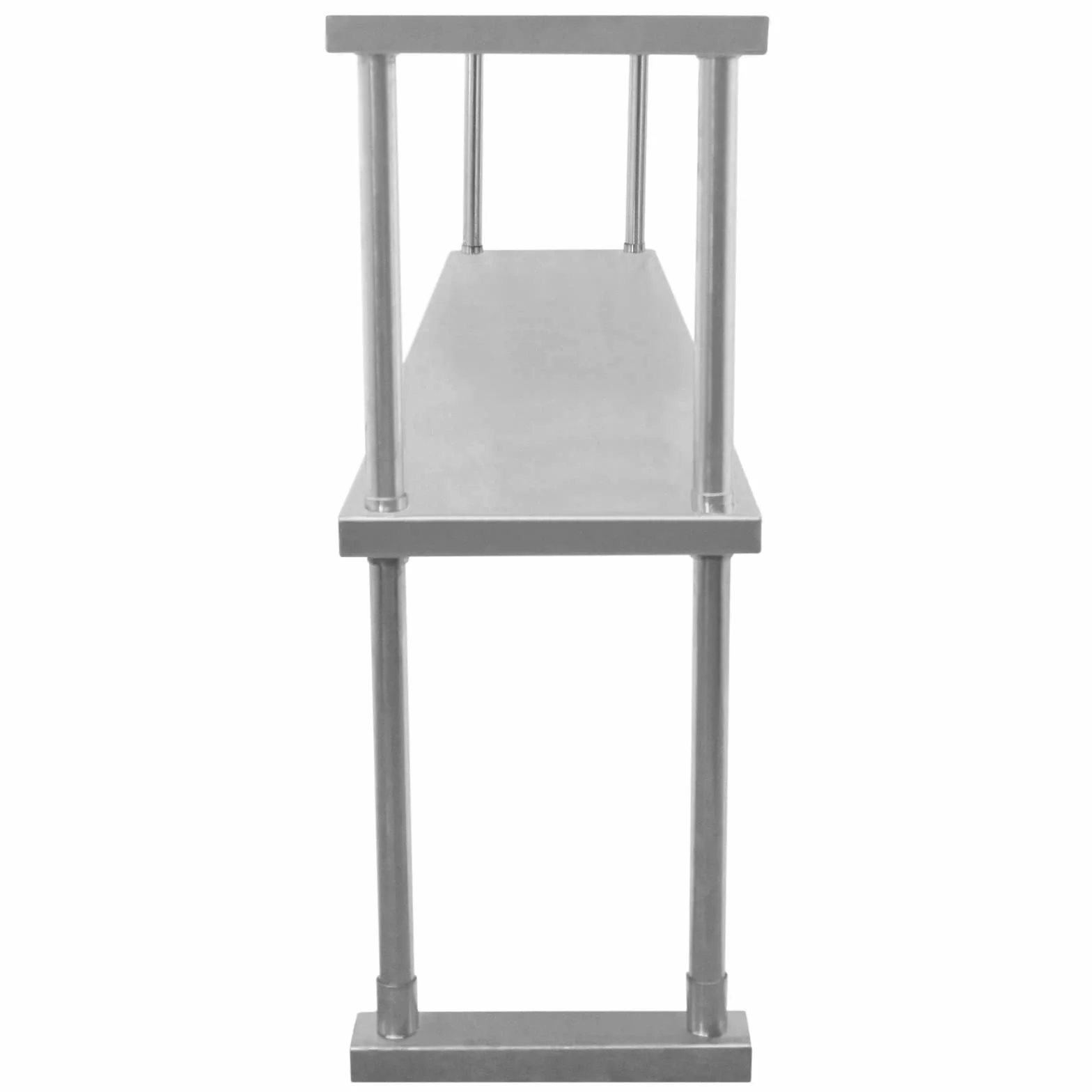 Kukoo - Ripiano con Mensole per Tavolo in Acciaio Inox da Cucina Ristorante, Acciaio Inossidabile Resistente alla Corrosione per Albergo Bar Hotel Catering Pub Largo - Doppia - 150cm