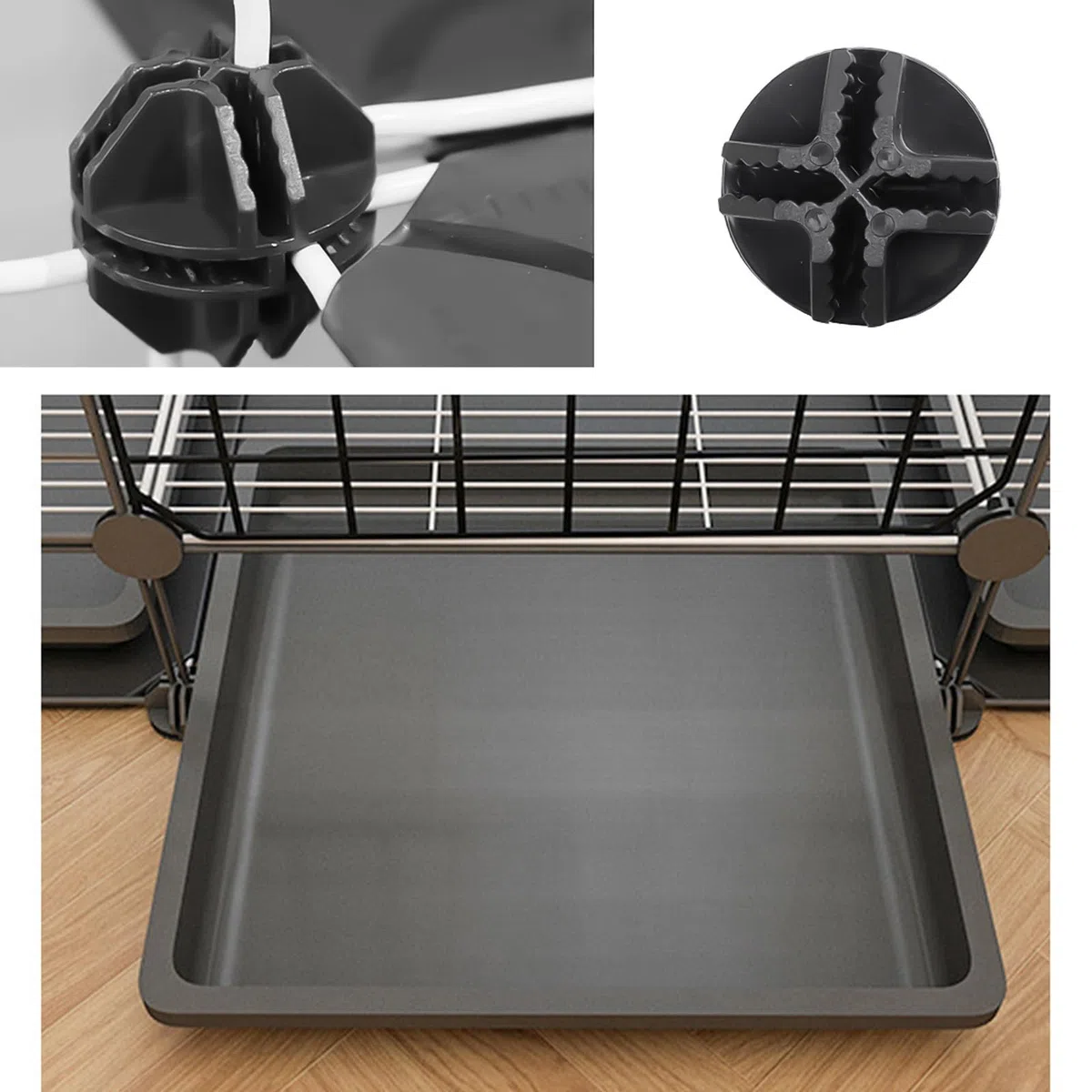 4 pezzi di accessori per connettori per mozzo in filo modulare elegante design organizzatore e soluzione di archiviazione