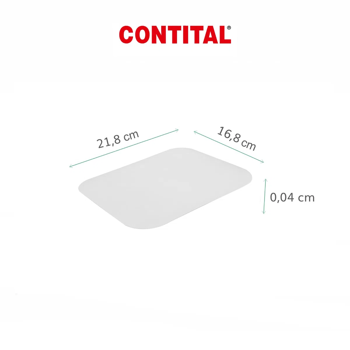 CONTITAL Coperchi Cartone/Alluminio CR29L CA per Contenitori in alluminio 4 Porzioni - 100 pezzi