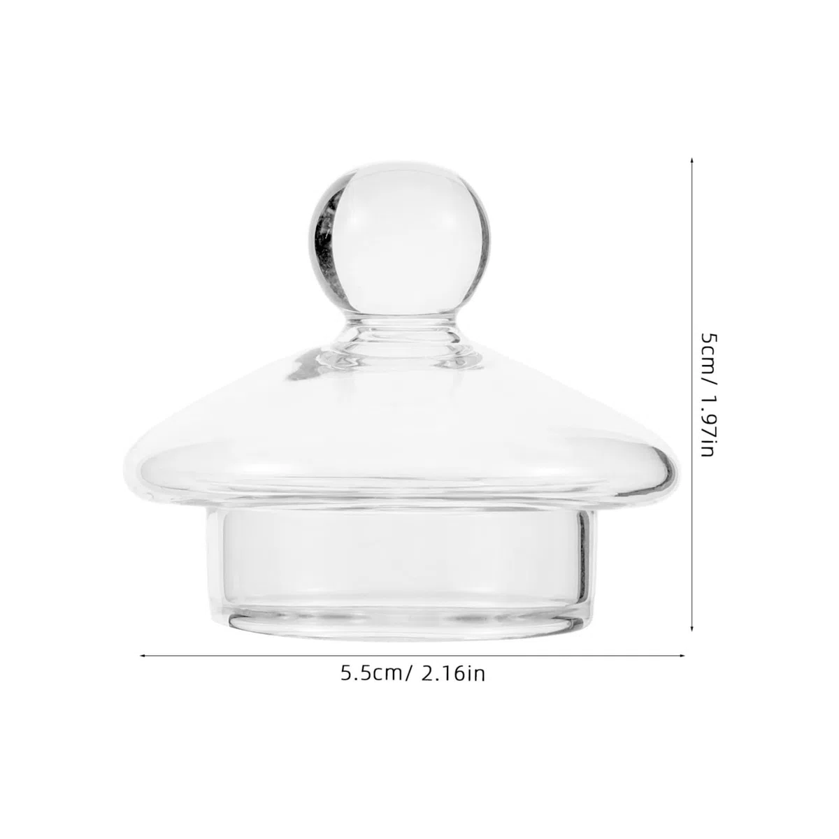 2 Pezzi Coperchio in Vetro per Bicchiere da Vino e Whisky, Conservazione Aroma, Adattabile a Bicchieri Larghi, per Bar e Degustazioni