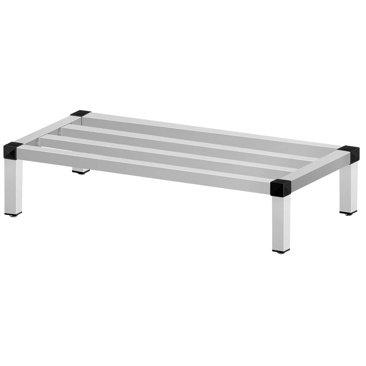 VEVOR Pagliolo in Alluminio, Scaffale per Alimenti da Pavimento Commerciale da 48'' x 14'', 8''' da Pavimento, Portaoggetti in Alluminio con Capacità di 1000 Libbre, Stoccaggio da Ristorante