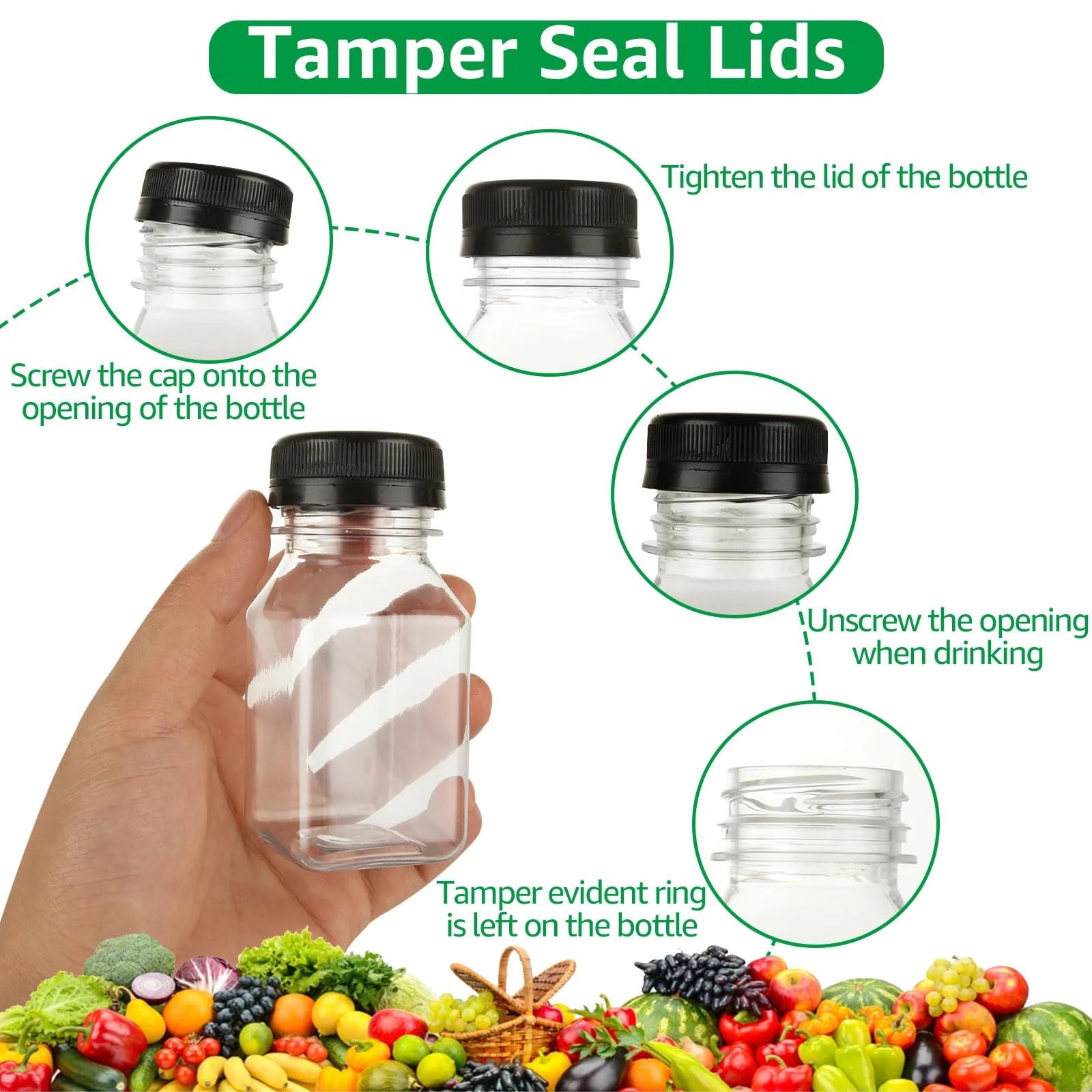 Plastic Juice DAJAVE - Set di 30 barattoli per spezie, 120 ml, rettangolari con coperchio e etichette, per conservare spezie, spezie, contenitore per spezie, contenitore per spezie