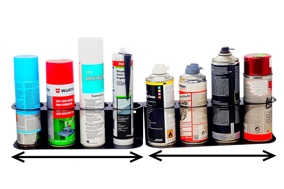 Portabottiglie per Bombole Spray, Supporto e Scaffale per Bombolette (1 Pezzo) (2)