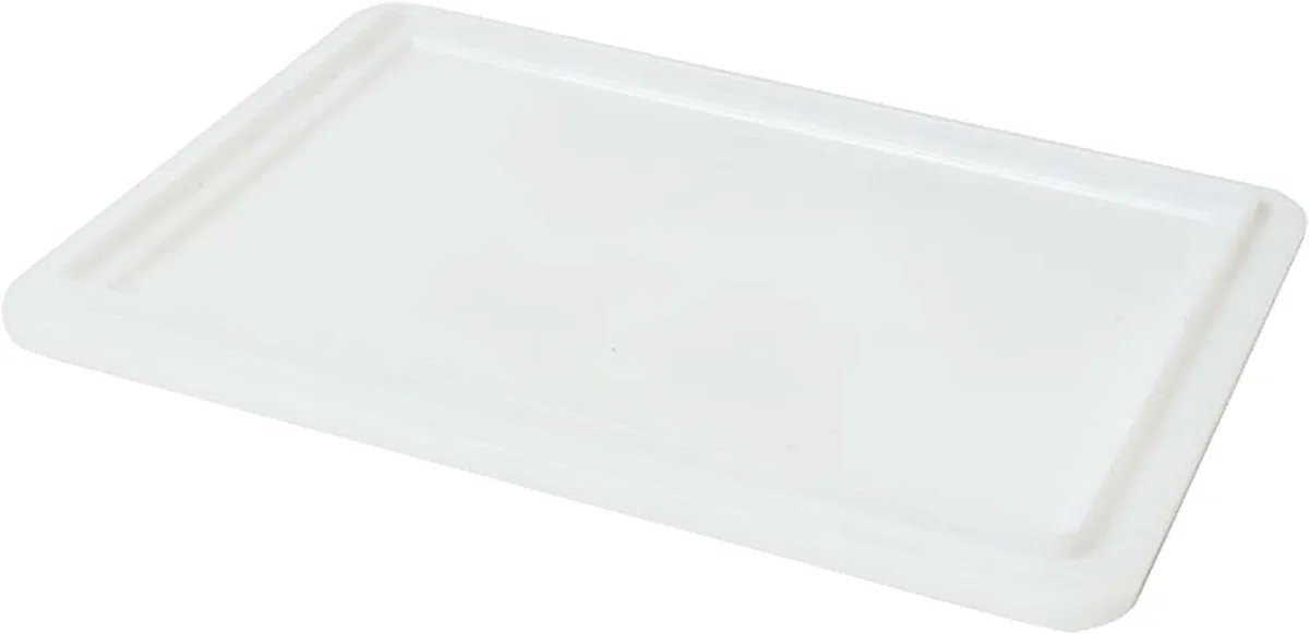 Set 5 Cassetta con Coperchio impasti palline Pizza Pane panette 30x40x13 per alimenti certificata certificata per alimenti litri 12 professionale impilabile sovrapponibile